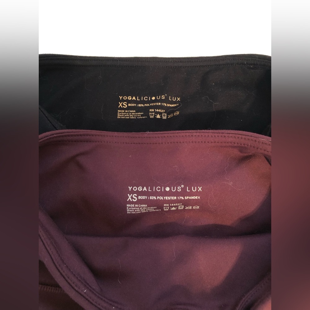 2 pairs of Yogalicious biker shorts